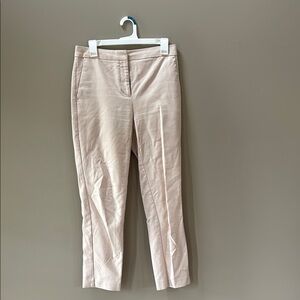 Ann Taylor Cream Ankle Pants